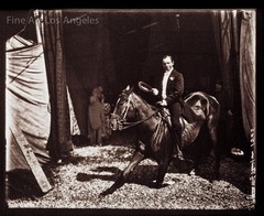 Fred Glasier Circus Photo, «Performing Horse with Rider», 1890-1925