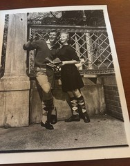 Vintage 1950s College Students Fashion Shoot Silver Gelatin Print 14″ x 11″