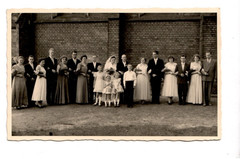 13190-photo memory * wedding * couples, scatter children * 50-60s Bremen