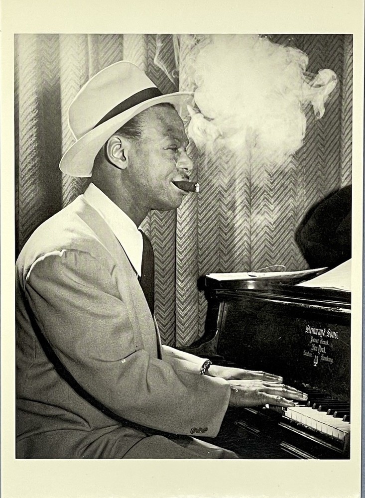 Earl Hines Jazz Pianist Art Photo Print Card Fotofolio 4.25”x6” Piano
