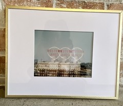 Gold Framed Art Photo 14 x 18 Western Auto Building Kansas City Missouri