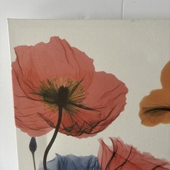 Albert Koetsier 19 1/2 x 15 1/2 Radiographic On Unframed Canvas Flowers Images