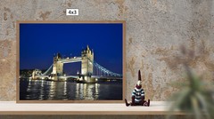London Tower Bridge at Night, High Resolution Image, Many Formats, TV Art