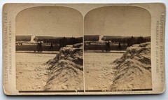 F Jay Haynes, Yellowstone / The Upper Geyser Basin 1308 Stereoview 1884
