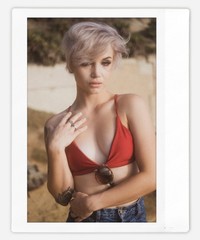 Art pinup bunny model Cheyanne Instax Wide Instant Film Print Fujifilm