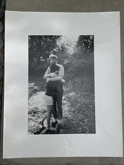 2 LARGE VINTAGE JIM MARSHALL PHOTOGRAPHS JOAN BAEZ DAVID HARRIS HAIGHT ASHBURY