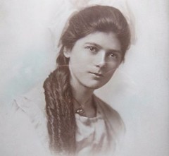 Antique Photograph of a Beautiful Young Woman, Moose Jaw, Saskatchewan, Canada
