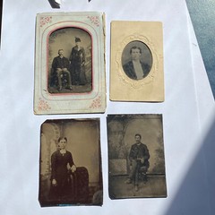 1800s Tin Type Photos Photographs Western Studio Portraits – H. S. Brown ?