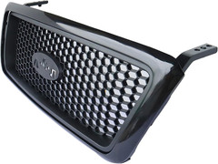 Front Grill Black Grille with Honeycomb Insert Compatible with 2004-2008 Ford F-