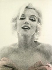 BERT STERN ~MARILYN MONROE ROSES, 20 x 24 Pink Roses-Signed + Hand Painted