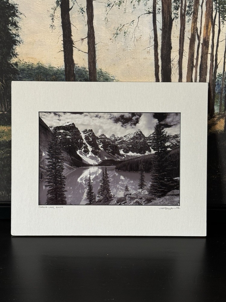 Photograph Moraine Lake, Banff Matted & Signed By Photographer