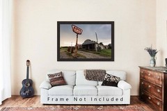 Gas Station Photography Print | Abandoned Picture | Oklahoma Wall Art