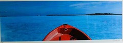 ONNE VAN DER WAL LARGE 48″ PHOTO GICLEE PRINT SIGNED NUMBERED RED BOW IN BAHAMAS