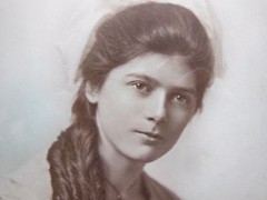 Antique Photograph of a Beautiful Young Woman, Moose Jaw, Saskatchewan, Canada