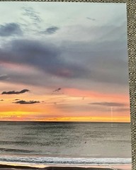 Bethany Beach Sunrise Photo Print 11 X 14 Blues And Yellow