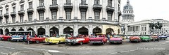 Marilyn Fils Photo, «Vintage Car, Classic Chrome Panorama» Havana, Cuba 6×18″