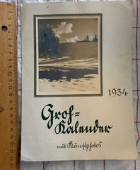 Original SW Photo 1933 1934 Silver Gelatin Groh Calendar Cover Page