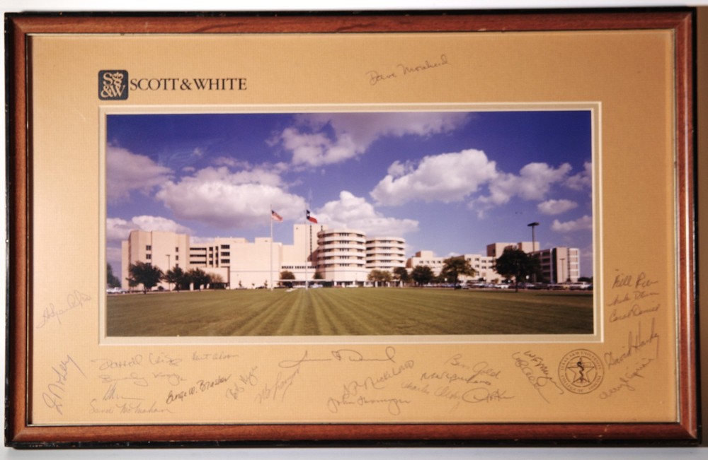 Scott & White Hospital, Temple, Texas, USA, Framed and signed