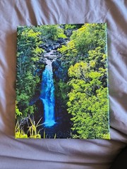 Waterfall In Hawaii Picture Taken By Myself printed on canvas 8×10