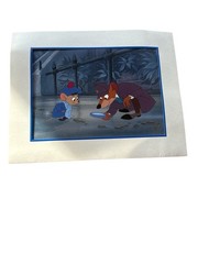Disneys The Great Mouse Detective Lithograph Photo Animated Film Preowned READ