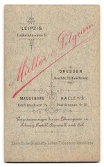 Photograph Müller & Pilgram, Dresden, See-Str. 21, portrait of young boy in anz
