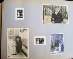 Photo album ancient B/W photos spider paper 142 pictures from 1920 approx. 25x35x4 cm