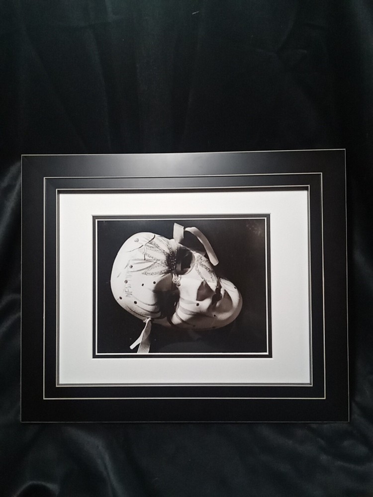 Original Art Black And White Photo (8×10) Matted And Framed 17.25×14.5 NOLA Mask