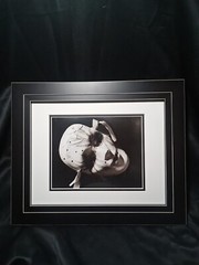 Original Art Black And White Photo (8×10) Matted And Framed 17.25×14.5 NOLA Mask