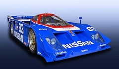 Nissan GTP ZX-Turbo IMSA Prototype Vintage Classic Race Car Photo (CA-0620)