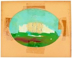 The White House: Hand-painted glass photograph / ca. 1870s