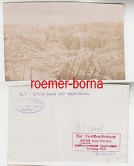 76968 Photo Lille After Explosion April 12, 1916