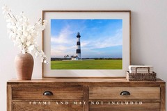 Outer Banks Photography Print: North Carolina Bodie Lighthouse OBX Coastal Photo