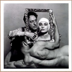 ESTATE STAMPED PHILIPPE HALSMAN JEAN COCTEAU & LEO COLEMAN NEW YORK 1949 6 x 6