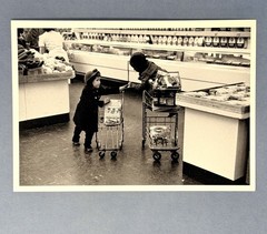 Children In A Supermarket Fotofolio Art Photo Print Card By Dan Weiner 1953