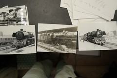 Photo Bundle Lot GDR Steam Locomotive Berlin View Sign Train Station Image 03 Advertising