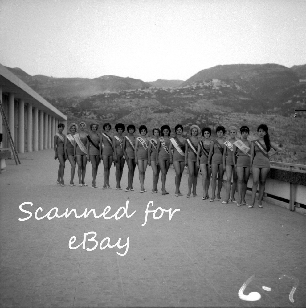 11 NEGATIVES LEGGY MISS UNIVERSE BEAUTY PAGEANT CONTESTANTS 1961 – MIAMI GLAMOUR