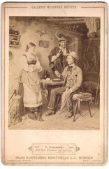 Photography Franz Hanfstaengl, Munich, painting: the professor on the alp,