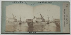 France Cherbourg Military Port August 1858 Photo Stereo Vintage Album