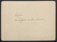 2 photographs Oybin, spa guests in front of the air bath of the sanatorium, 1907