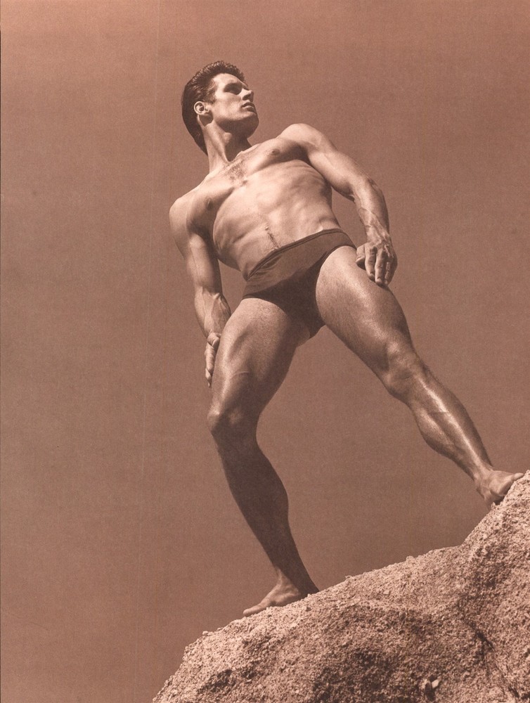 1983 Bruce Weber Nude Male Model JEFF AQUILON View From Below Art Photo Gravure