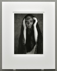 Russell Levin 2002 Model with Lace Studio 11X14 Darkroom Made Photograph