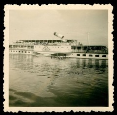 Paddle Steamer Leipzig on the Elbe GDR Ship 1950s Photo 6x6cm