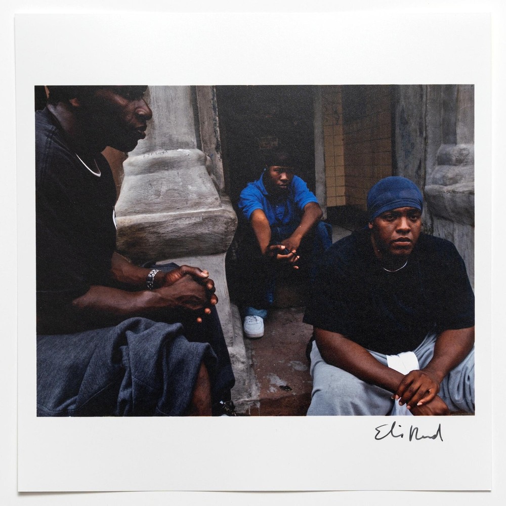 SIGNED Eli Reed Photo – Harlem, New York City. Magnum Square Print 6×6″