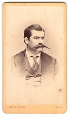 Photograph Adolf Koch, Graz, Mr. Johann Überbach, 1870 CDV/Cabinet Photo
