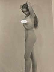 Original Curiosa Pin Up Print 1950s Portrait Nude Woman Female France Eros