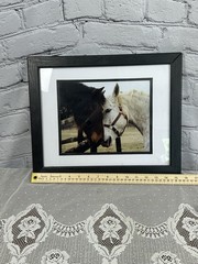 Jennifer Meyers Equestrian Photography «Horse Kiss» Framed & Matted Wall Art