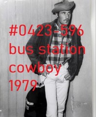VINTAGE MALE PORTRAIT #0423-596- BUS STOP COWBOY 1979 -free shipping usa