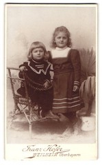 Photography Franz Hofer, Weilheim/Upper Bavaria, two children in sailor dresses