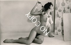 Photo pretty young woman nude art photographer unique around 1960 X176