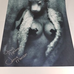 Signed Jenna Manson Horror Photography 11 X 17 BLACK AND WHITE BUNNY